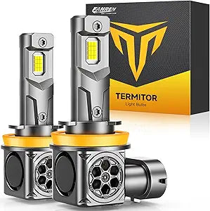 FAHREN 𝟐𝟎𝟐𝟔 Latest H11/H8/H9 Light Bulb, 𝟏𝟏𝟎,𝟎𝟎𝟎𝐋𝐌 𝟏𝟒𝐗 Ultra-Bright, 6500K Cool White H11 Fog Light Bulb, Real 1:1 Halogen Mini Size, 10-Year Extended Lifespan, Plug and Play, Pack of 2